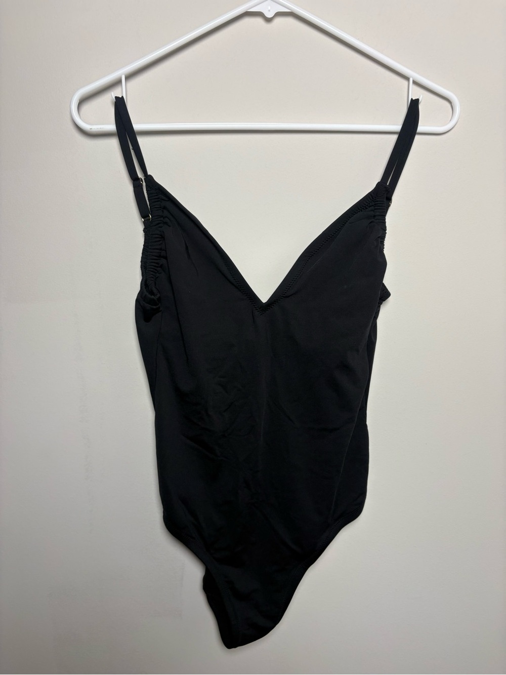 Kona Sol Black V-Neck One-Piece Swimsuit